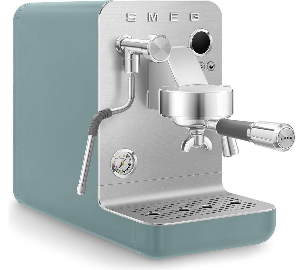SMEG Collezione Mini Pro EMC02EGMUK Espresso Coffee Machine - Matte Emerald Green image number 4 of 8