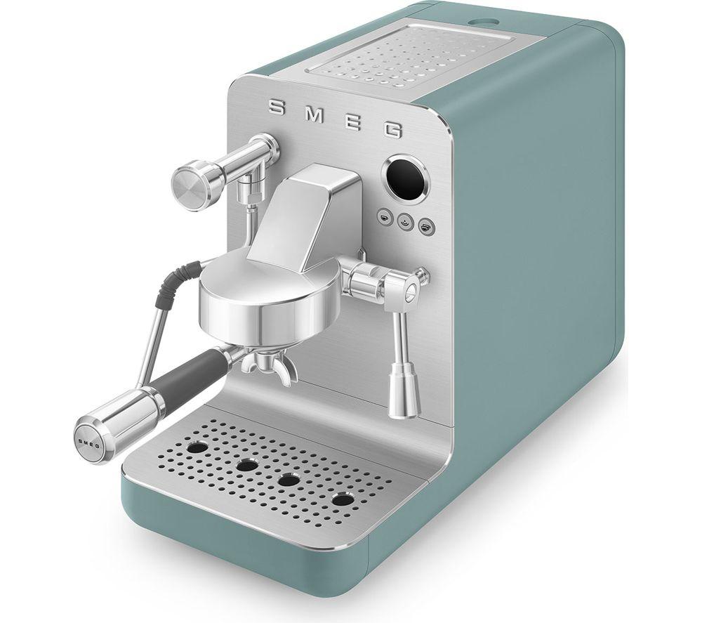 SMEG Collezione Mini Pro EMC02EGMUK Espresso Coffee Machine - Matte Emerald Green image number 6 of 8