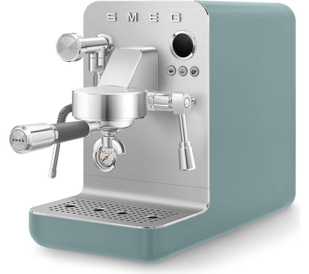 SMEG Collezione Mini Pro EMC02EGMUK Espresso Coffee Machine - Matte Emerald Green image number 7 of 8