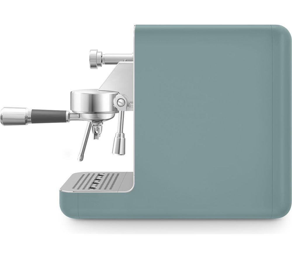 SMEG Collezione Mini Pro EMC02EGMUK Espresso Coffee Machine - Matte Emerald Green image number 8 of 8