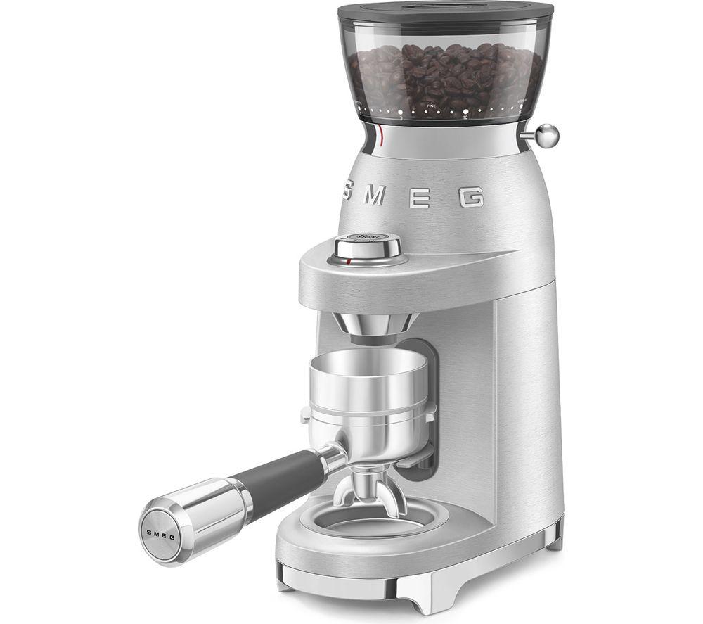 SMEG CGF02SSUK Electric Coffee Grinder - Stainless Steel image number 3 of 9