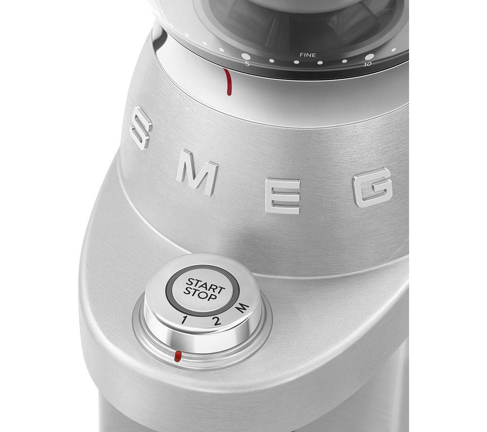 SMEG CGF02SSUK Electric Coffee Grinder - Stainless Steel image number 8 of 9