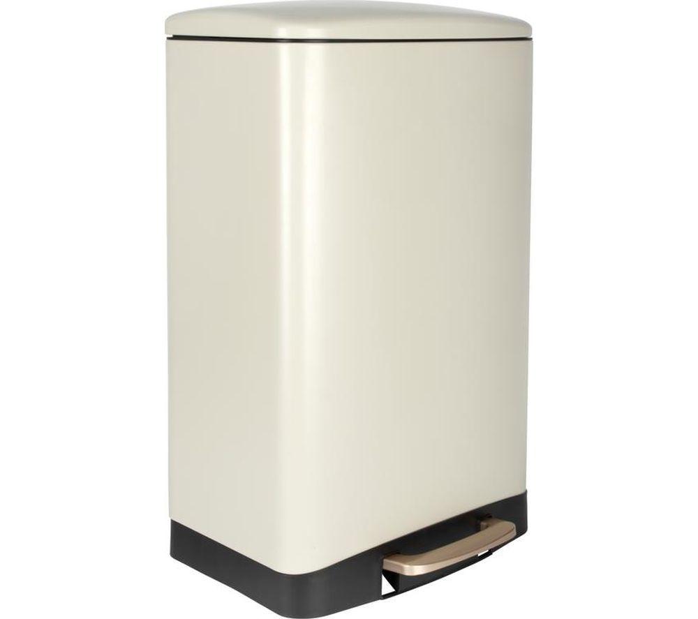 SALTER BW14806 50-litre Rectangular Bin - Cream image number 2 of 7