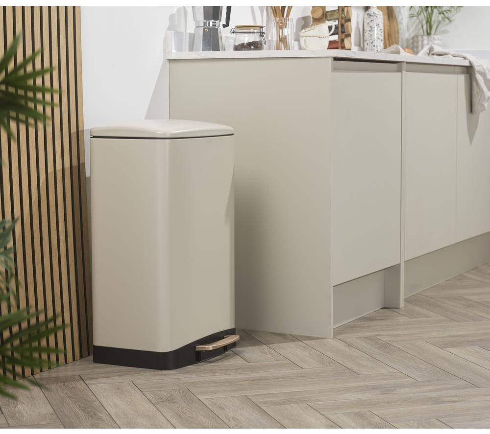 SALTER BW14806 50-litre Rectangular Bin - Cream image number 5 of 7