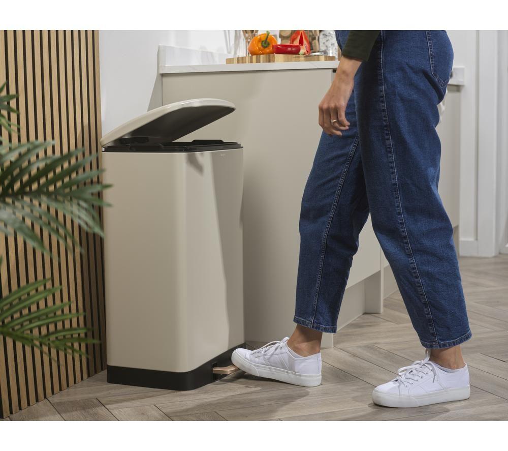 SALTER BW14806 50-litre Rectangular Bin - Cream image number 7 of 7