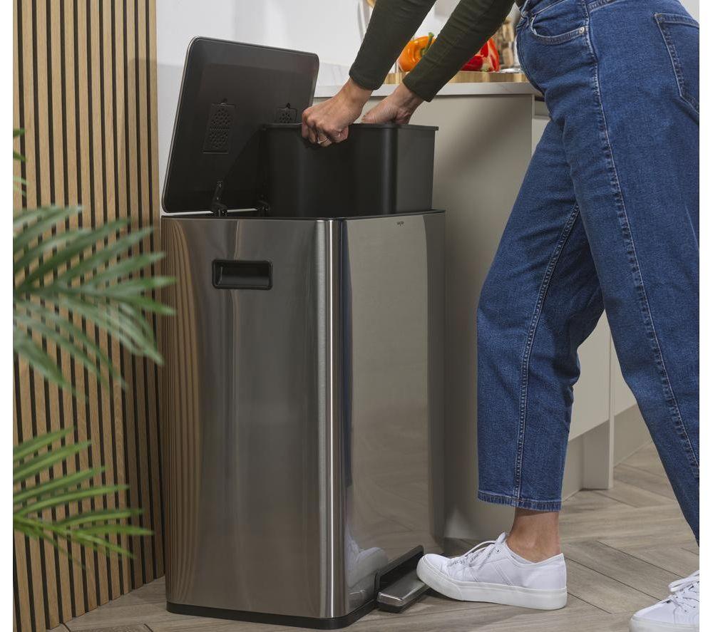 SALTER BW14807 60-litre Rectangular Bin - Silver image number 5 of 7