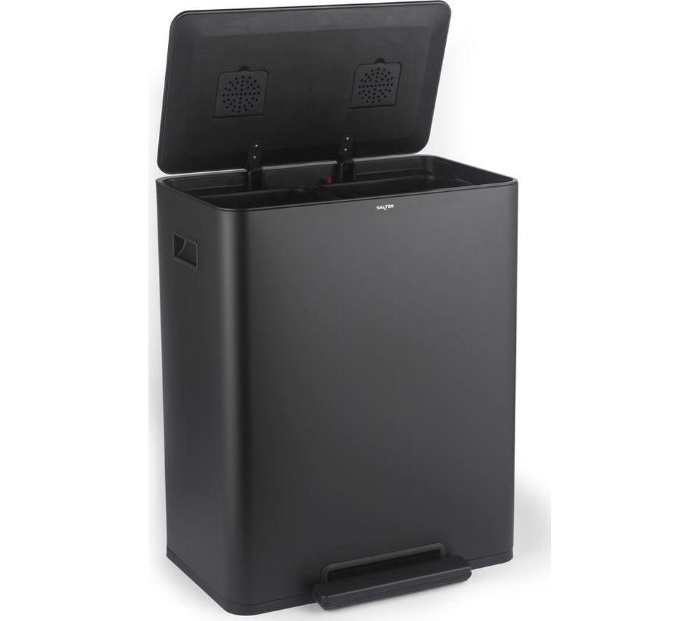 SALTER BW14807B 60-litre Rectangular Bin - Black image number 3 of 7