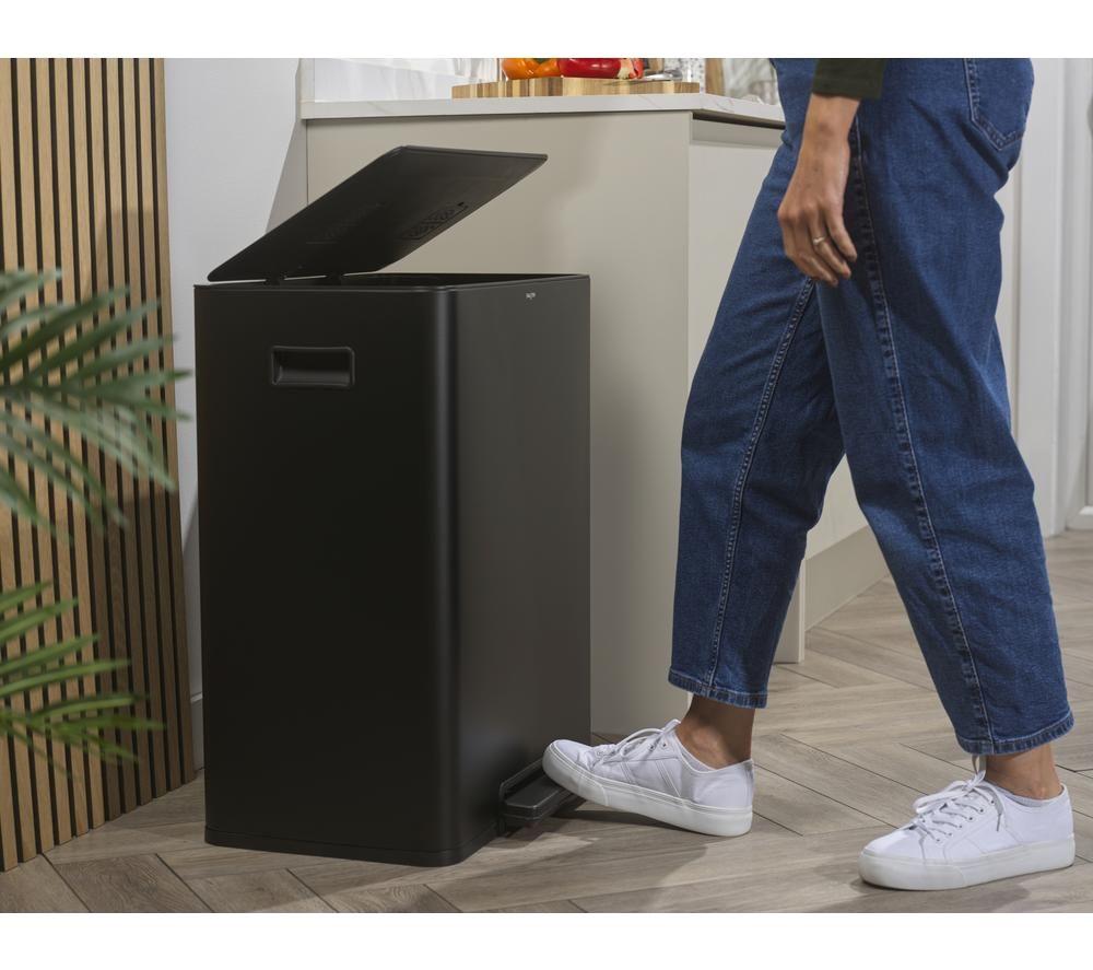 SALTER BW14807B 60-litre Rectangular Bin - Black image number 4 of 7
