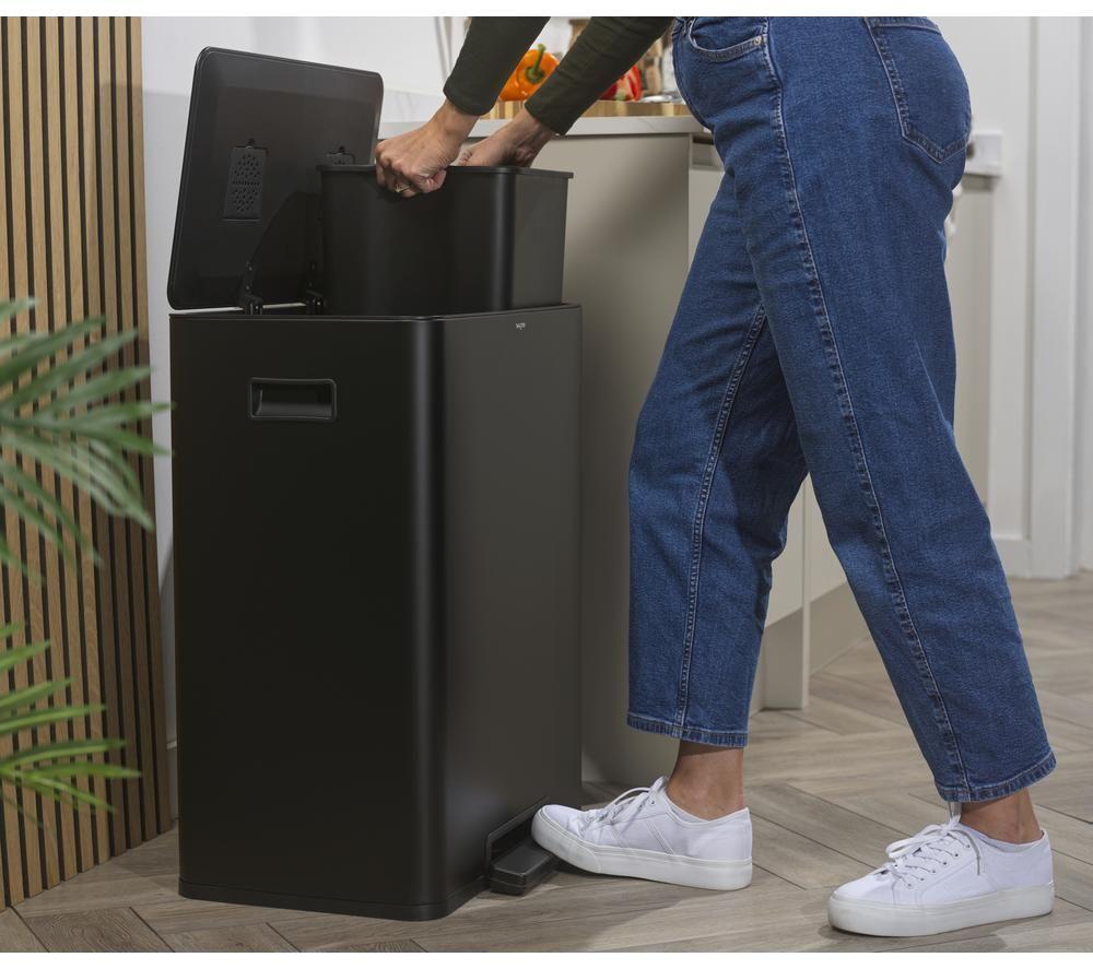 SALTER BW14807B 60-litre Rectangular Bin - Black image number 5 of 7