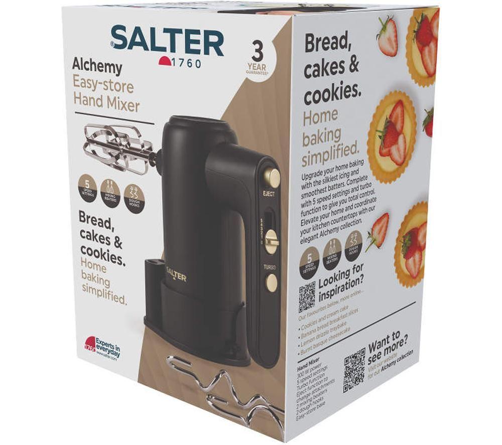 SALTER Alchemy EK5613BBG Hand Mixer - Black image number 2 of 9