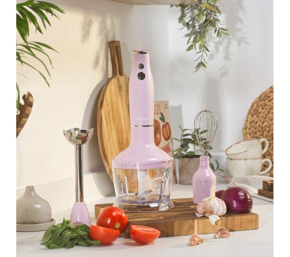 SALTER Retro 3-in-1 Hand Blender - Pink image number 2 of 7