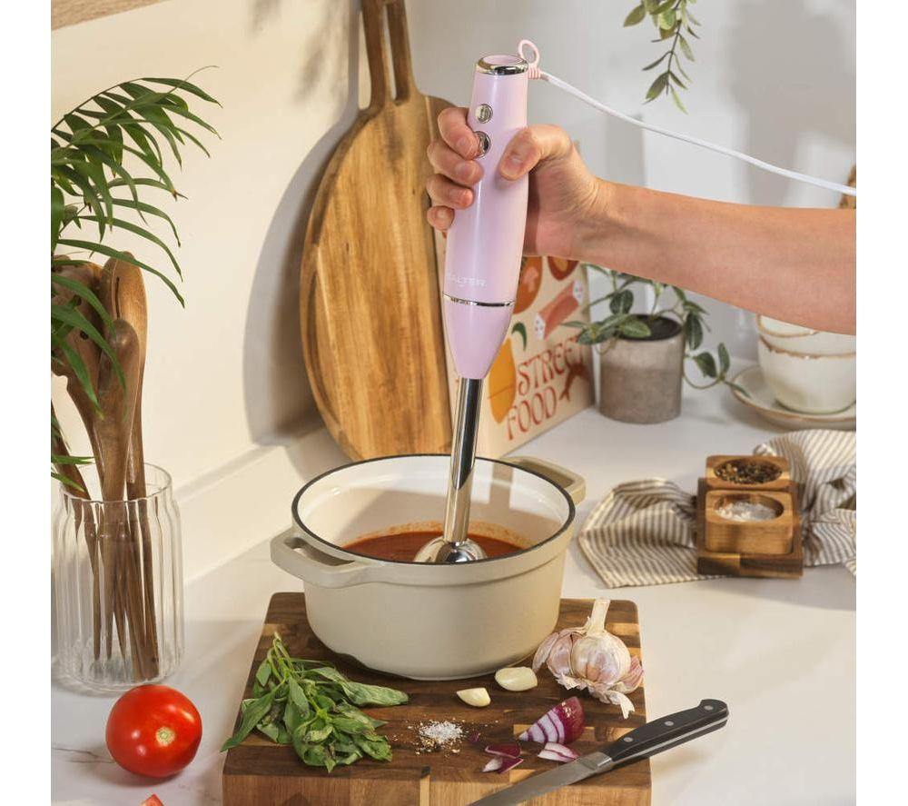 SALTER Retro 3-in-1 Hand Blender - Pink image number 4 of 7