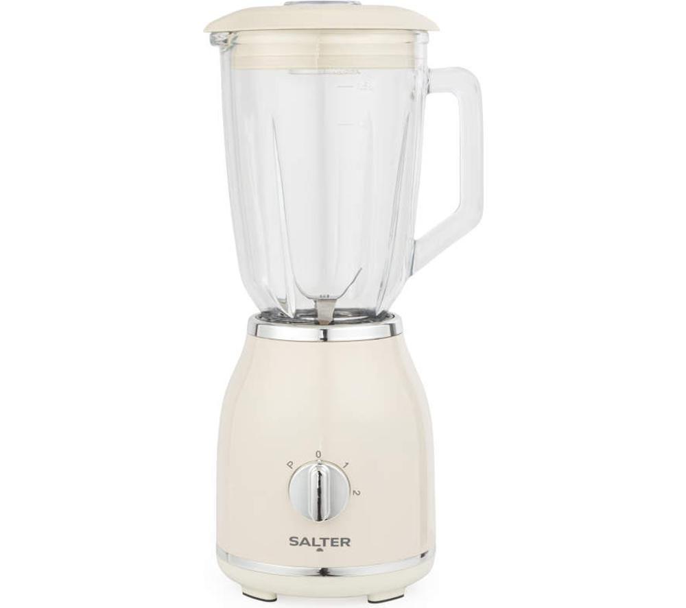 Salter Retro Glass Jug Blender - Cream, Cream
