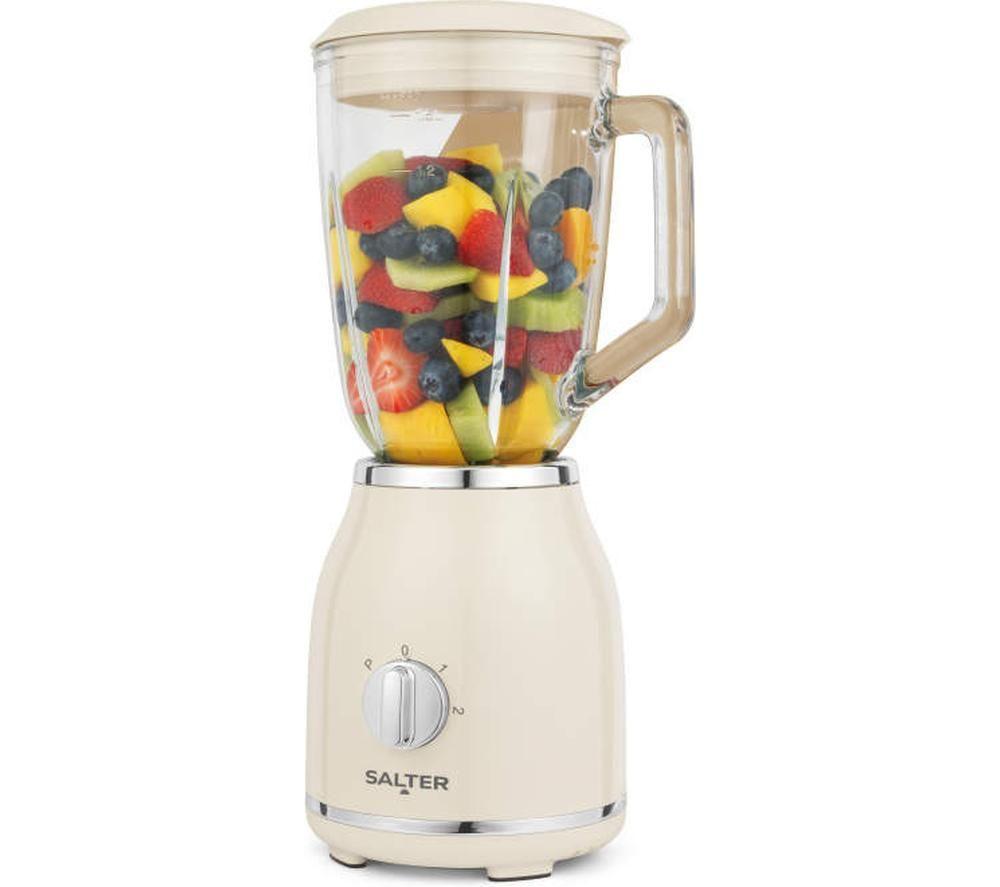 SALTER Retro Glass Jug Blender - Cream image number 3 of 9