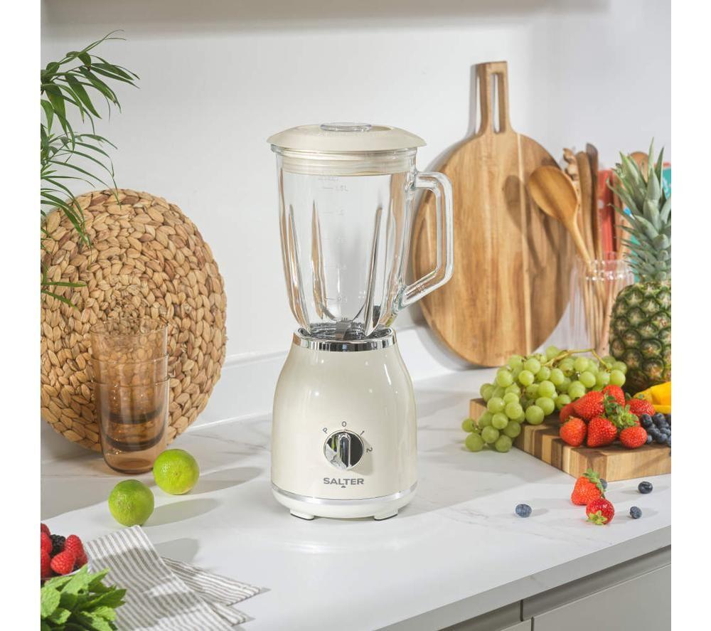 SALTER Retro Glass Jug Blender - Cream image number 4 of 9