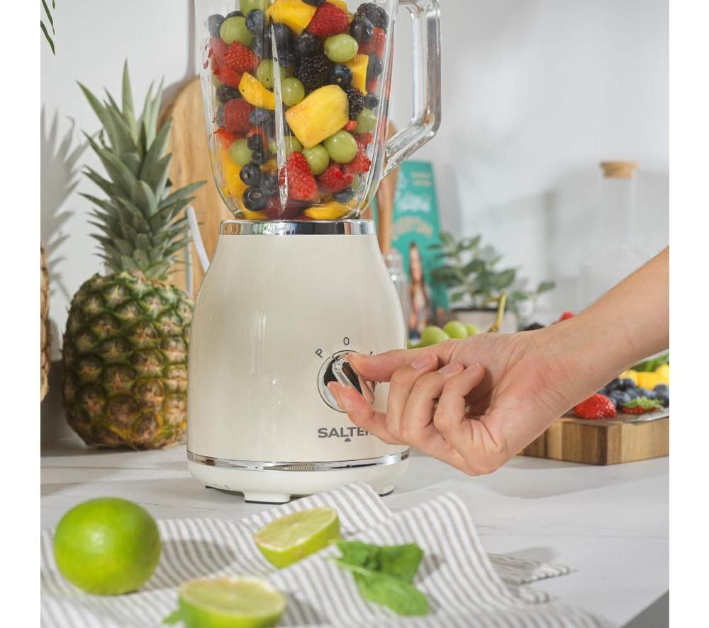 SALTER Retro Glass Jug Blender - Cream image number 5 of 9