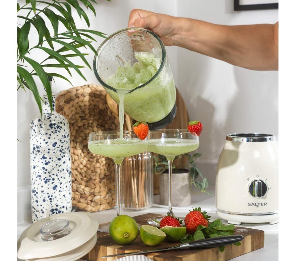 SALTER Retro Glass Jug Blender - Cream image number 8 of 9