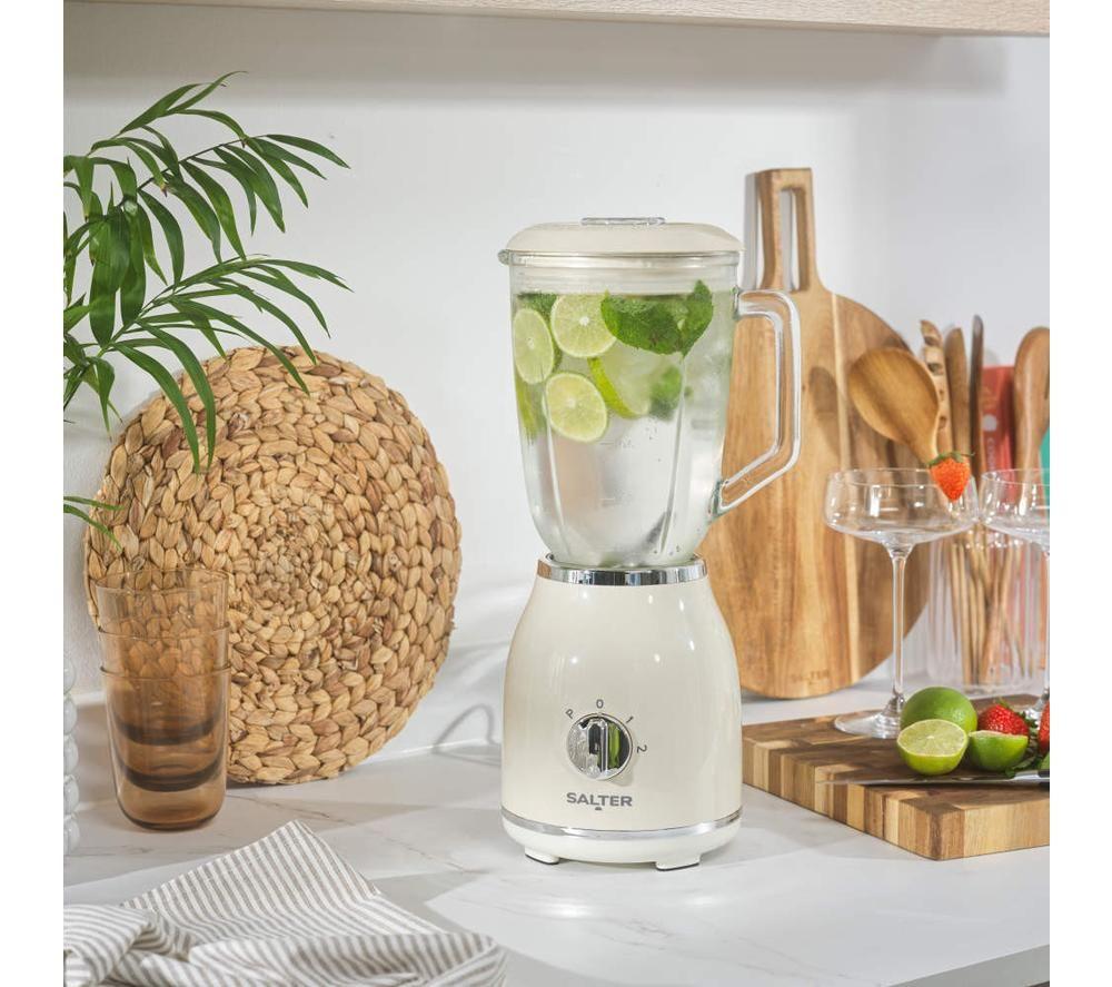 SALTER Retro Glass Jug Blender - Cream image number 9 of 9