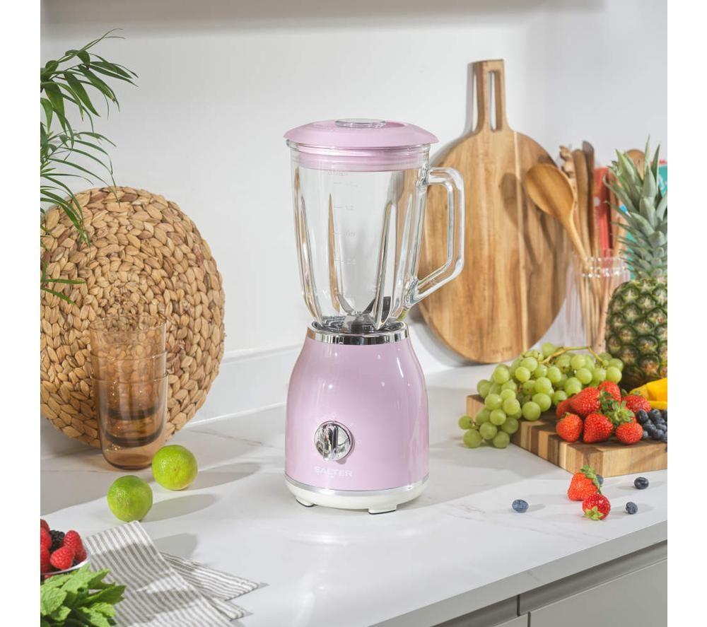 SALTER Retro Glass Jug Blender - Pink image number 3 of 7