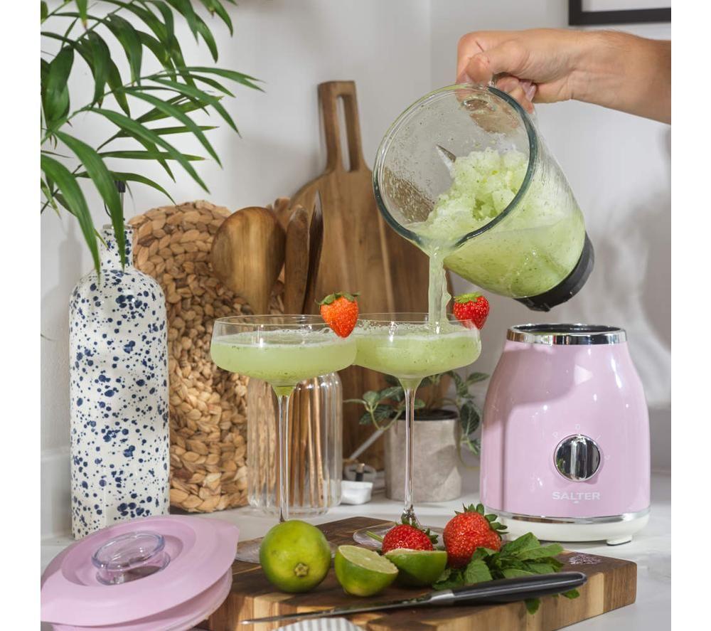 SALTER Retro Glass Jug Blender - Pink image number 4 of 7