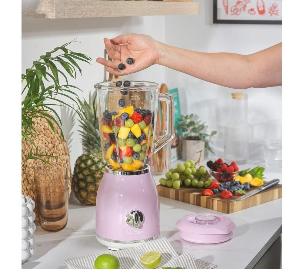 SALTER Retro Glass Jug Blender - Pink image number 5 of 7