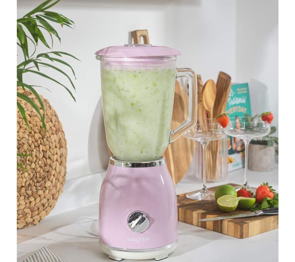 SALTER Retro Glass Jug Blender - Pink image number 6 of 7