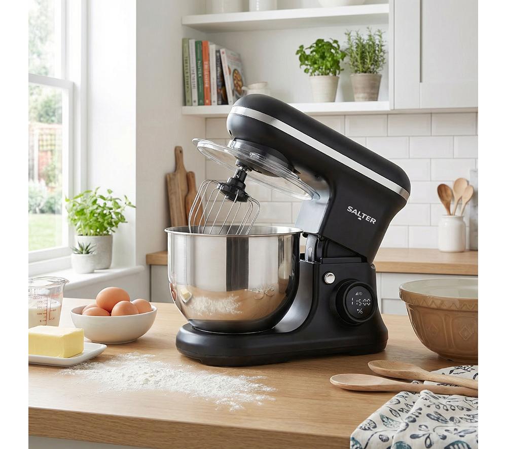 SALTER EK6737 Digital Ice Cream Maker & Stand Mixer - Black image number 2 of 8