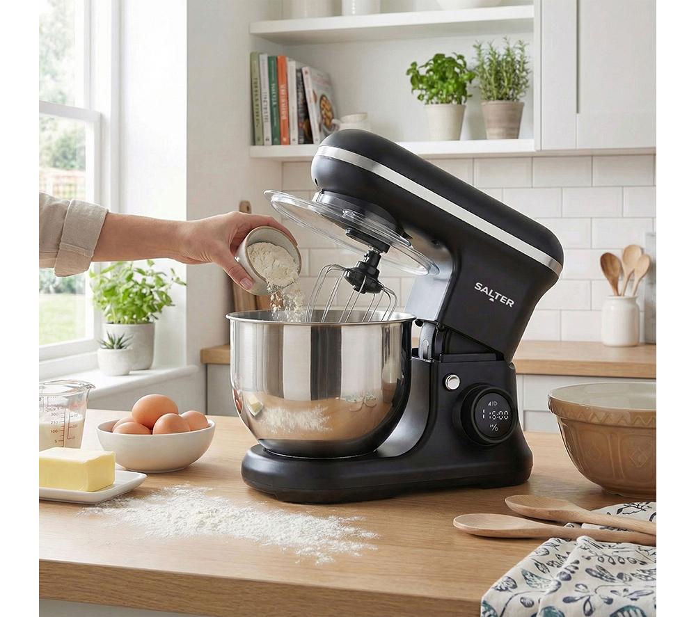 SALTER EK6737 Digital Ice Cream Maker & Stand Mixer - Black image number 5 of 8