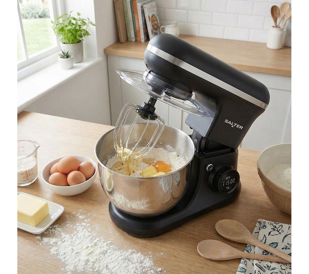 SALTER EK6737 Digital Ice Cream Maker & Stand Mixer - Black image number 6 of 8