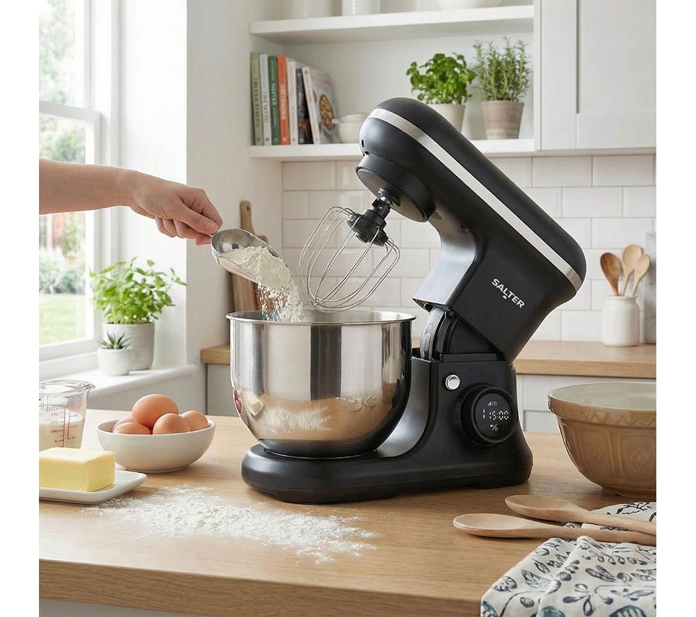SALTER EK6737 Digital Ice Cream Maker & Stand Mixer - Black image number 8 of 8