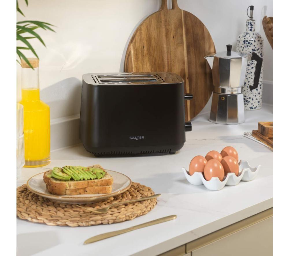SALTER Kuro EK5564MBLK 2-Slice Toaster - Black image number 2 of 7