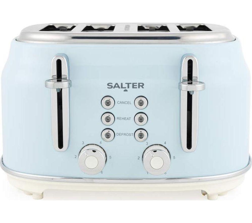 SALTER Retro EK5739BLU 4-Slice Toaster - Blue image number 2 of 6