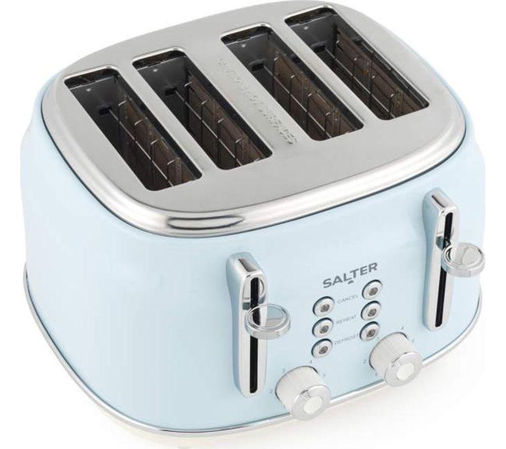 SALTER Retro EK5739BLU 4-Slice Toaster - Blue image number 5 of 6