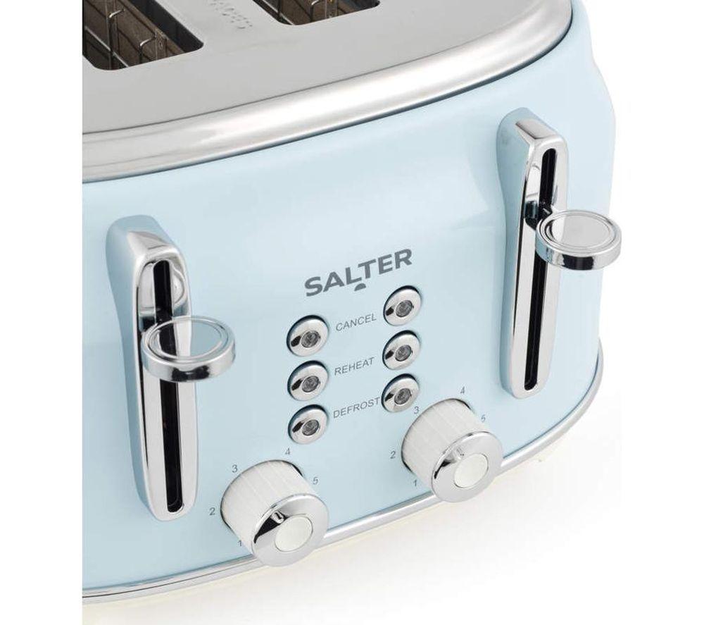 SALTER Retro EK5739BLU 4-Slice Toaster - Blue image number 6 of 6
