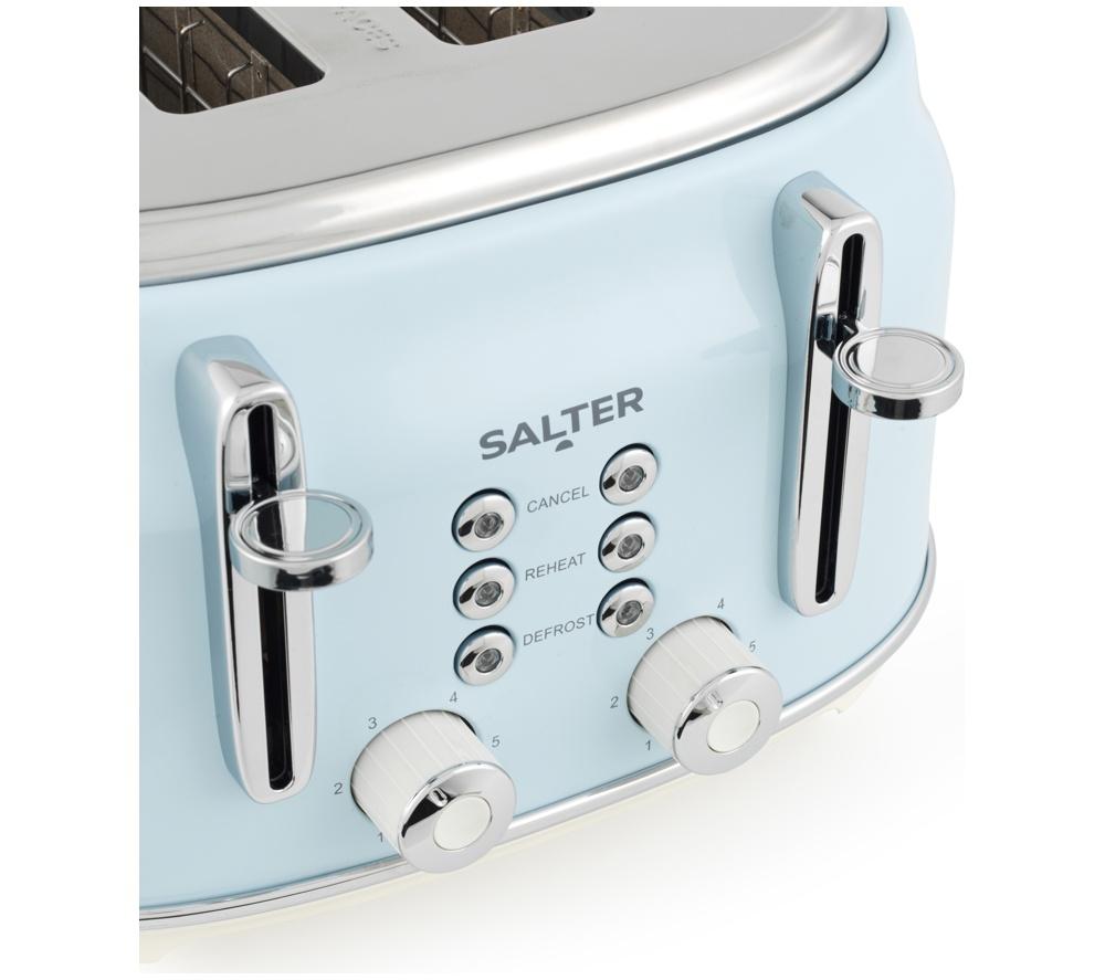 SALTER Retro EK5739BLU 4-Slice Toaster - Blue image number 7 of 11