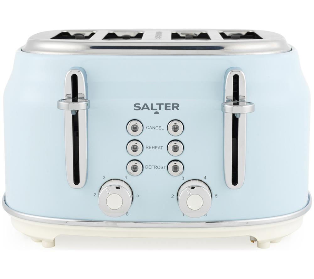 SALTER Retro EK5739BLU 4-Slice Toaster - Blue image number 8 of 11