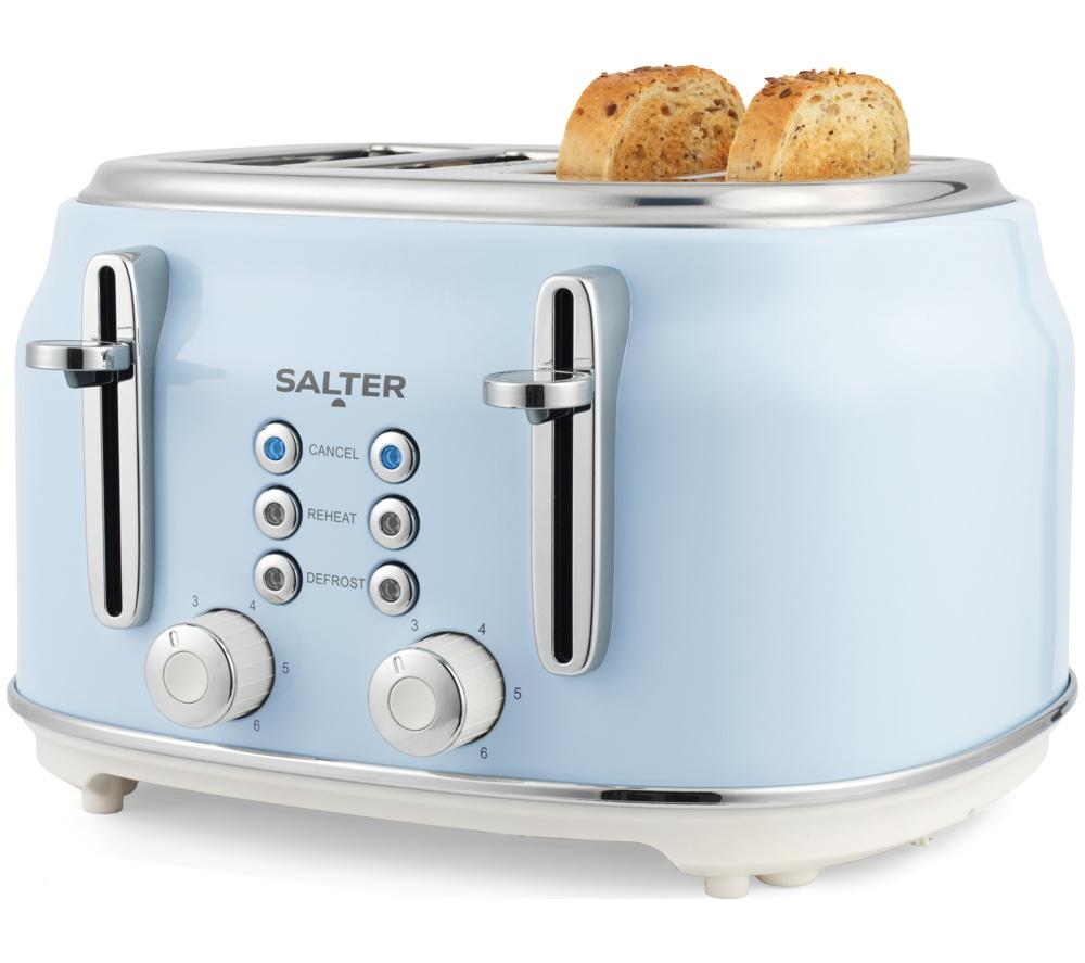 SALTER Retro EK5739BLU 4-Slice Toaster - Blue image number 9 of 11