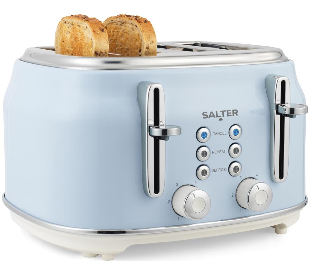 SALTER Retro EK5739BLU 4-Slice Toaster - Blue image number 11 of 11