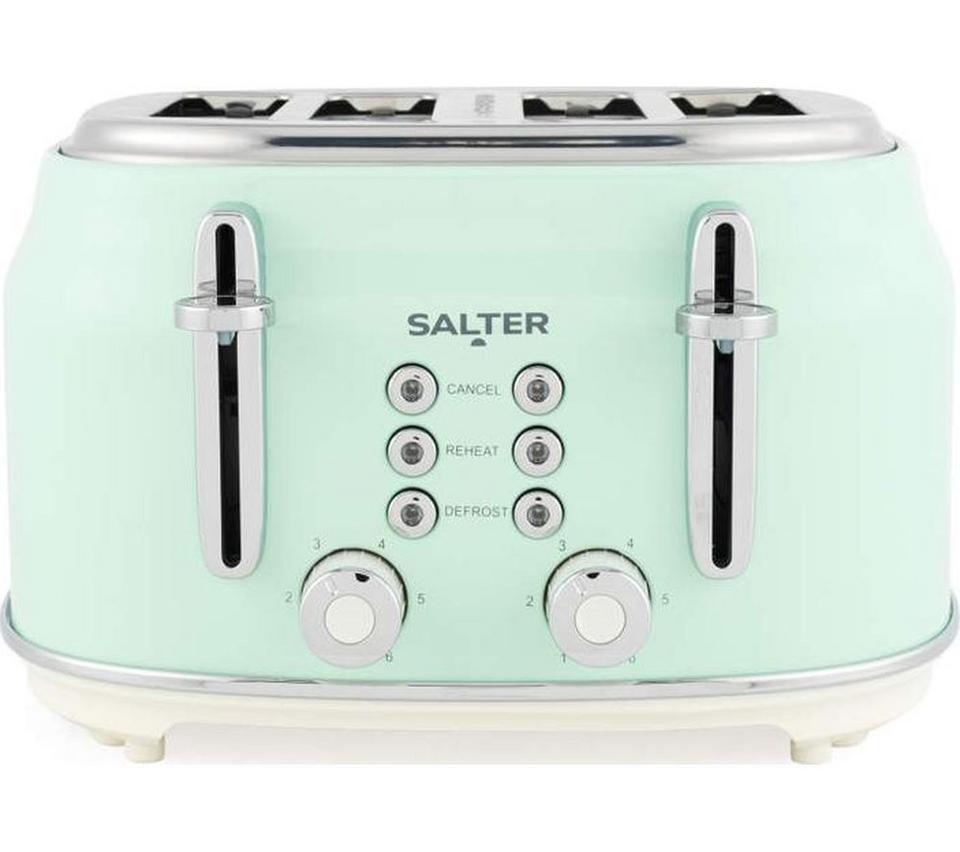 SALTER Retro EK5739GRN 4-Slice Toaster - Green