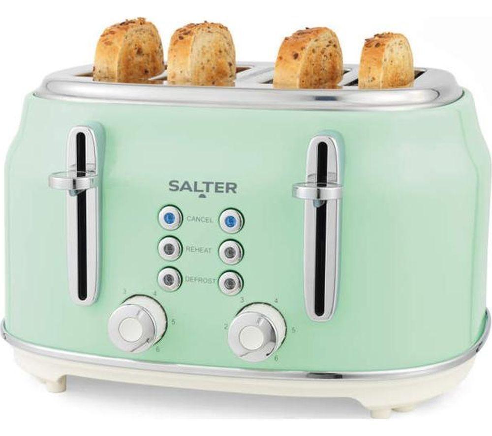 SALTER Retro EK5739GRN 4-Slice Toaster - Green image number 2 of 8