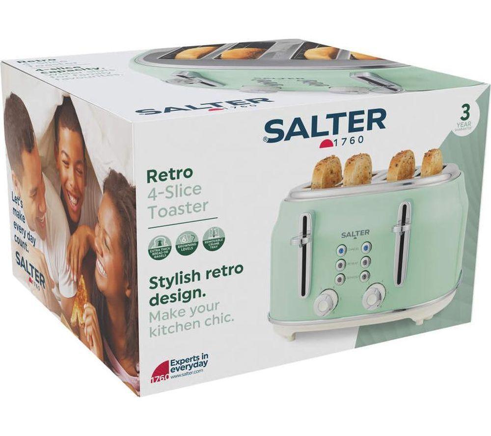 SALTER Retro EK5739GRN 4-Slice Toaster - Green image number 3 of 8