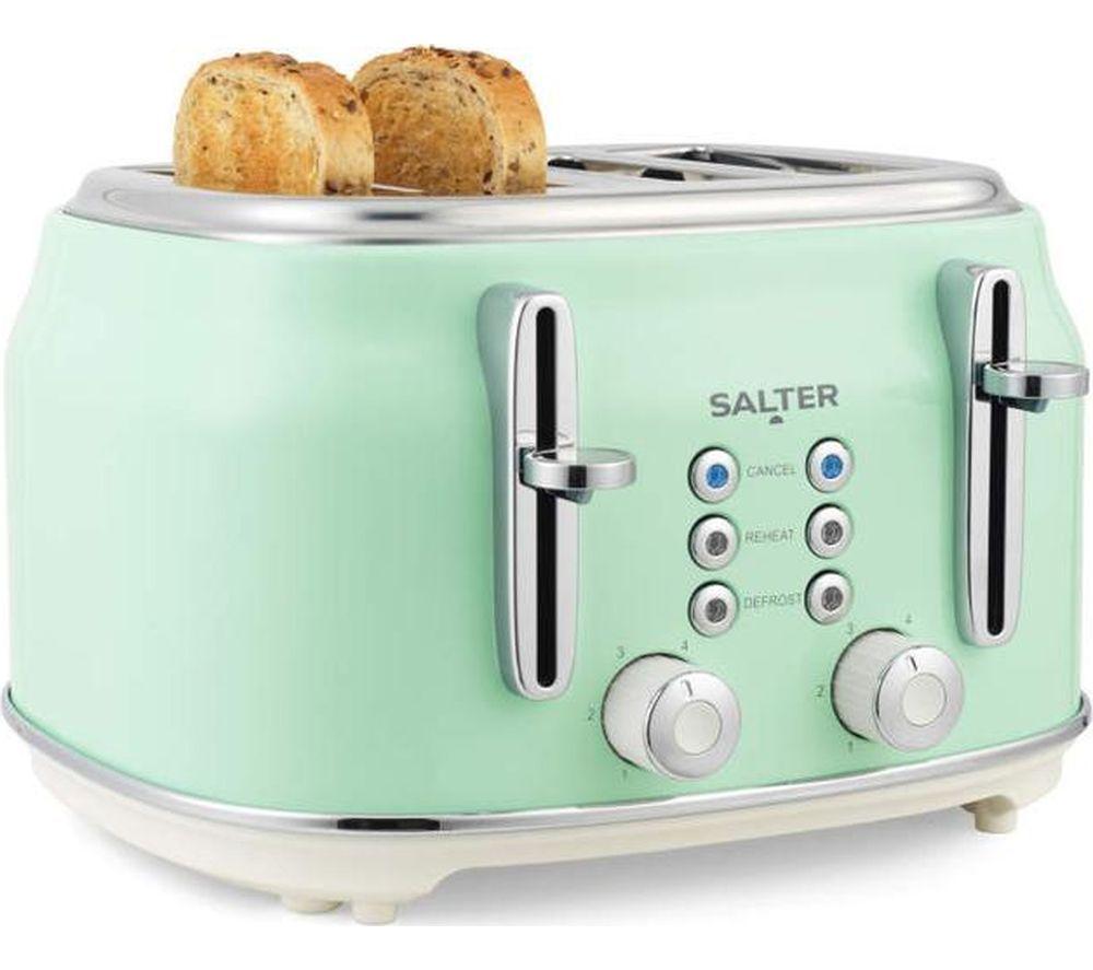 SALTER Retro EK5739GRN 4-Slice Toaster - Green image number 4 of 8