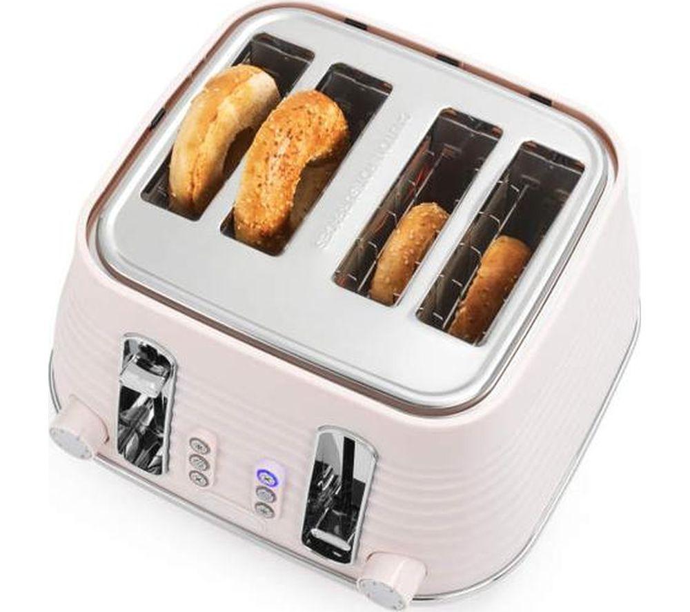 SALTER Ripple EK5743PNK 4-Slice Toaster - Pink image number 4 of 7