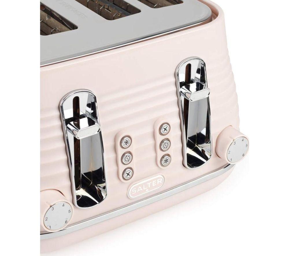 SALTER Ripple EK5743PNK 4-Slice Toaster - Pink image number 5 of 7