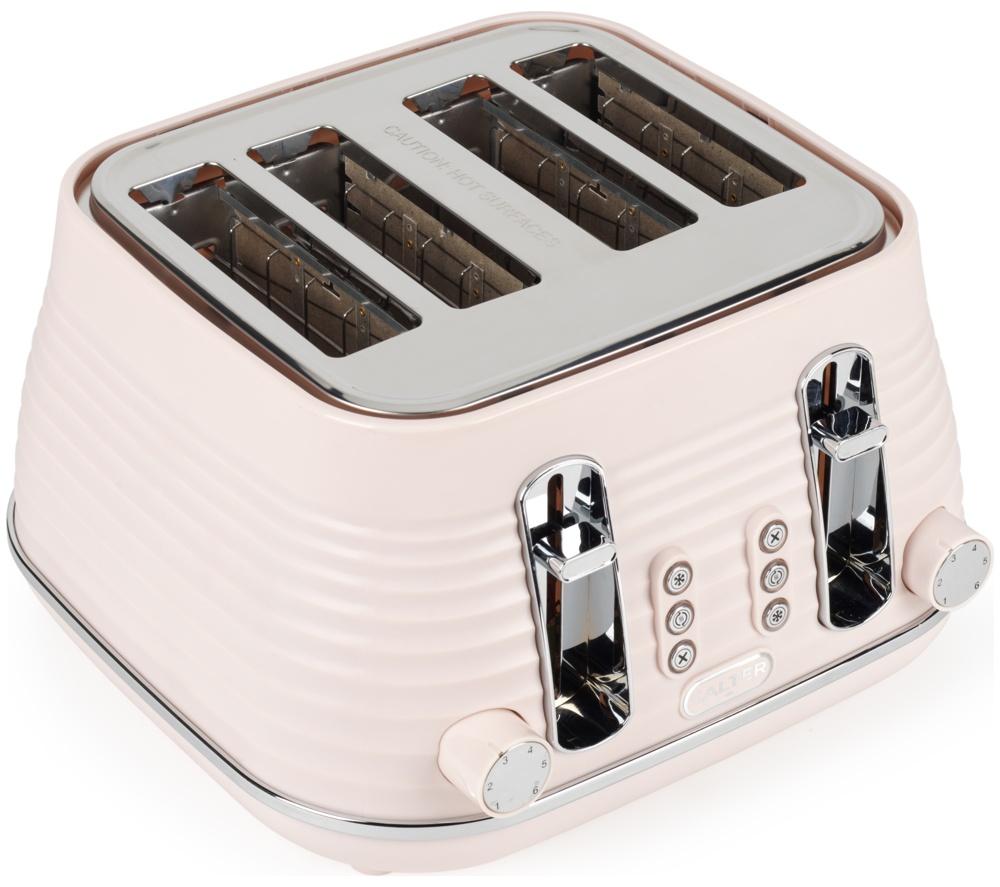 SALTER Ripple EK5743PNK 4-Slice Toaster - Pink image number 9 of 10