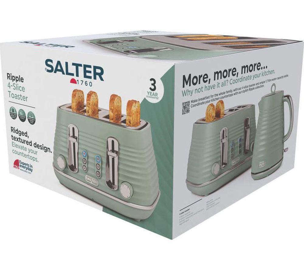 SALTER Ripple EK5743SGE 4-Slice Toaster - Sage image number 3 of 7