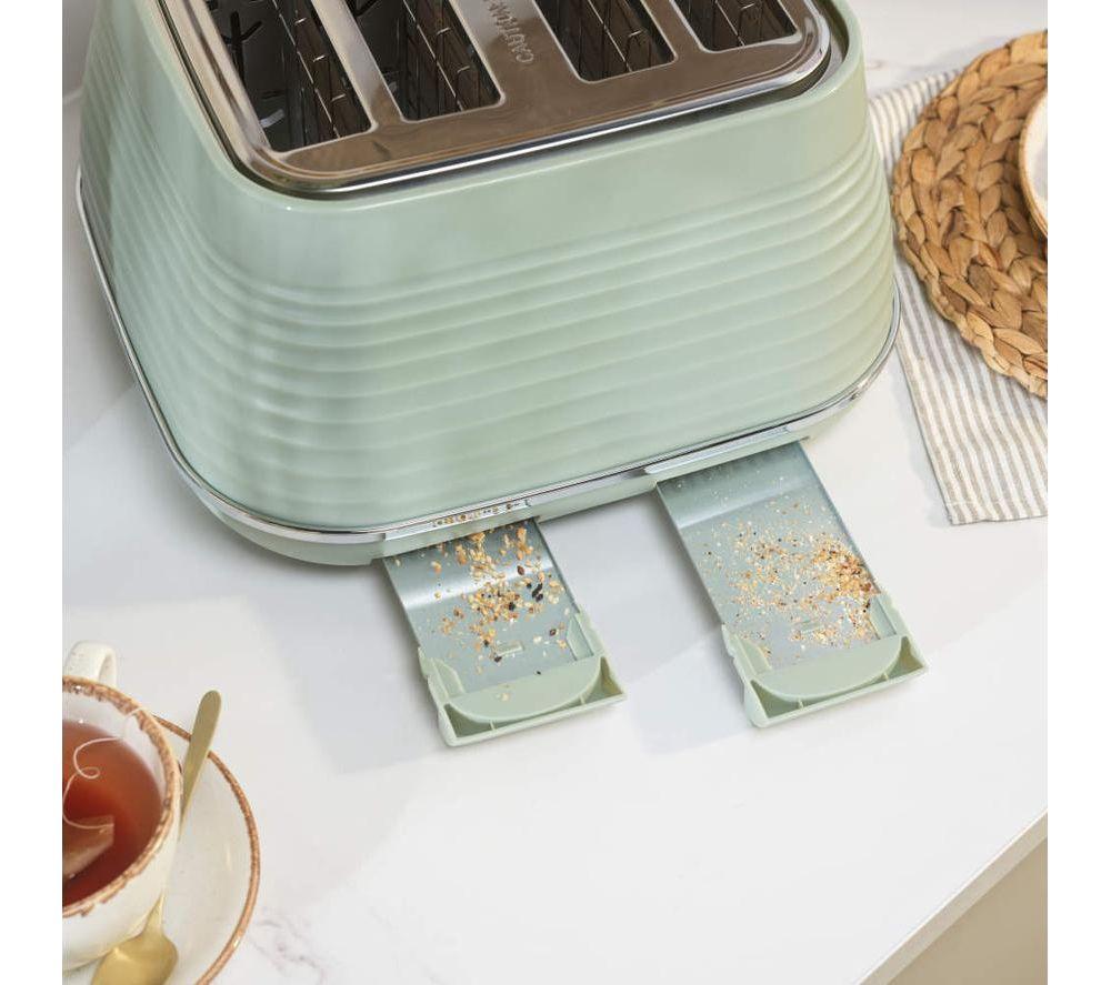 SALTER Ripple EK5743SGE 4-Slice Toaster - Sage image number 5 of 7