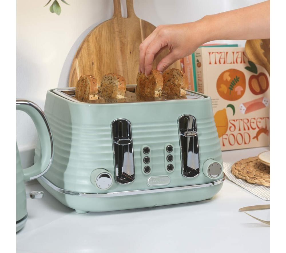 SALTER Ripple EK5743SGE 4-Slice Toaster - Sage image number 7 of 7