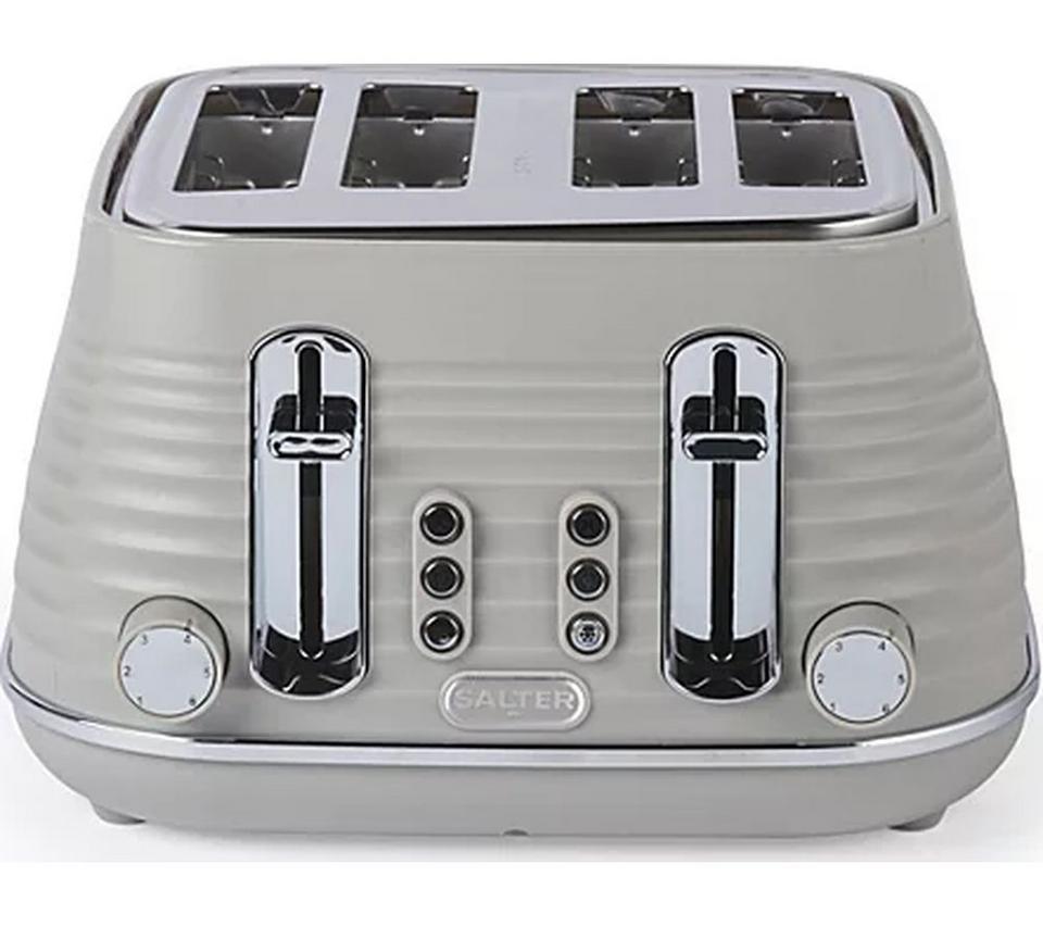 SALTER Ripple EK5743TPE 4-Slice Toaster - Taupe