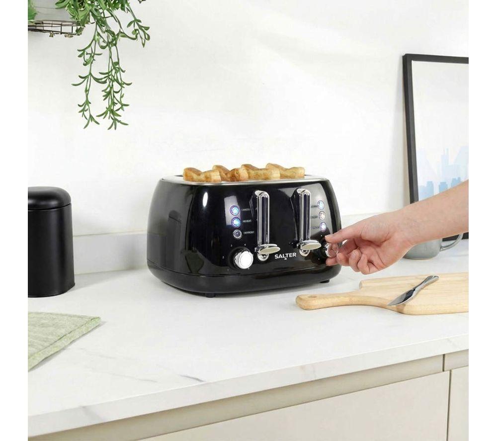 SALTER Boston EK6558MW 4-Slice Toaster - Black image number 5 of 6